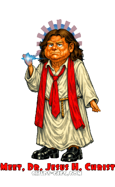  A cartoon image of Donald Trump trying to hit a golf ball on a golf course in front the Statue of Liberty and New York City there is a burning dumpster with 'IRAN' painted on it 