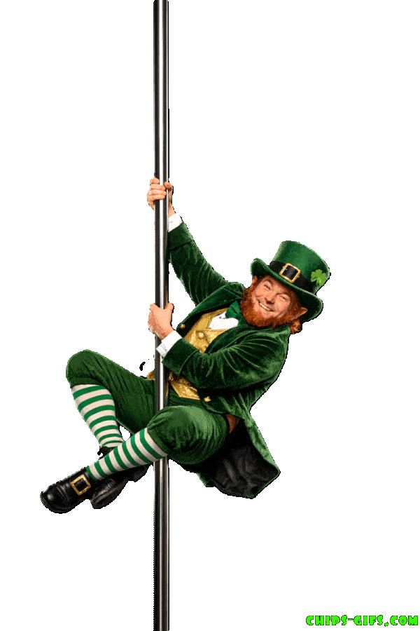 Leprechaun pole dancer
