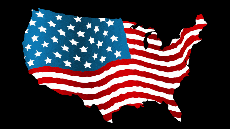 Melania Trump in a bikini with a body laying across a map of the U.S. colored like the American flag, overlaid with a joke
