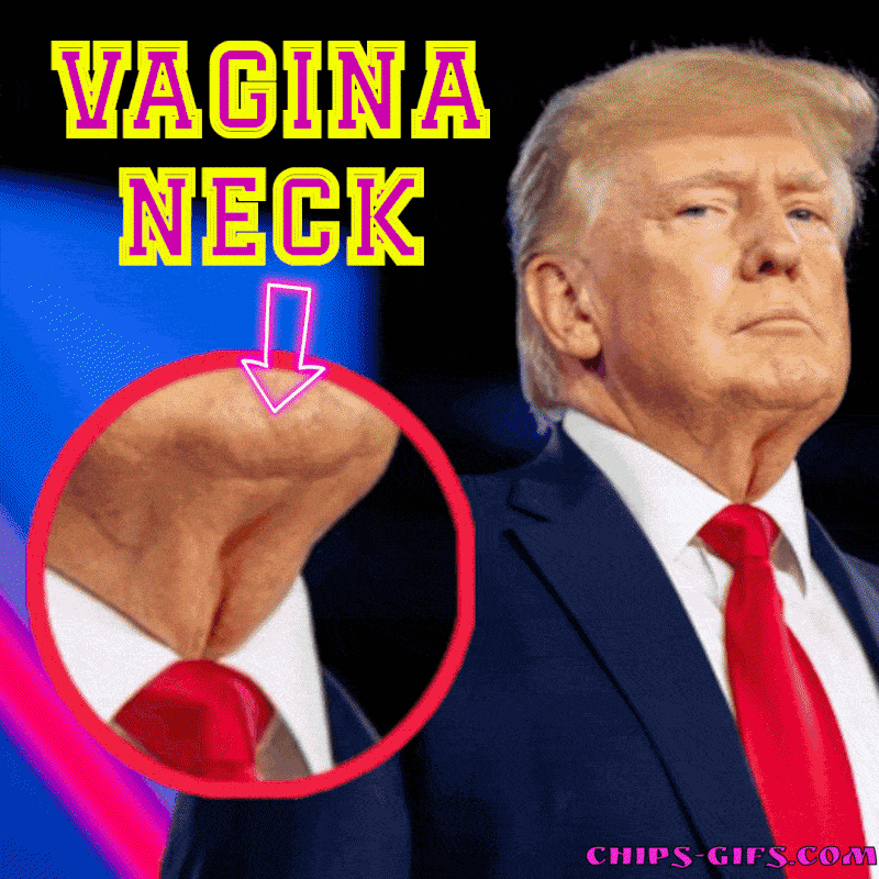 Trump shows off his 'vagina neck'