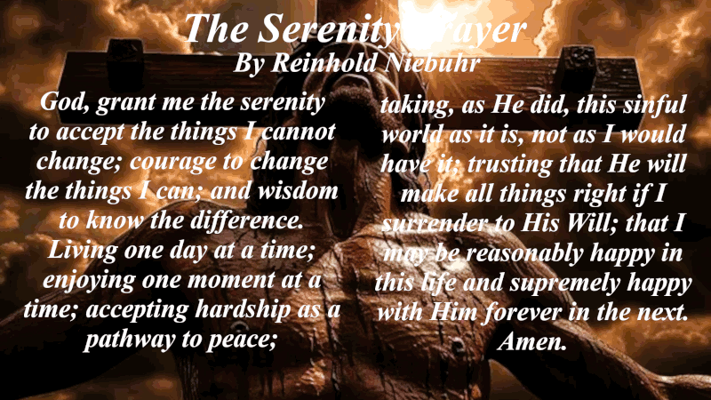 the full version of the Serenity prayer